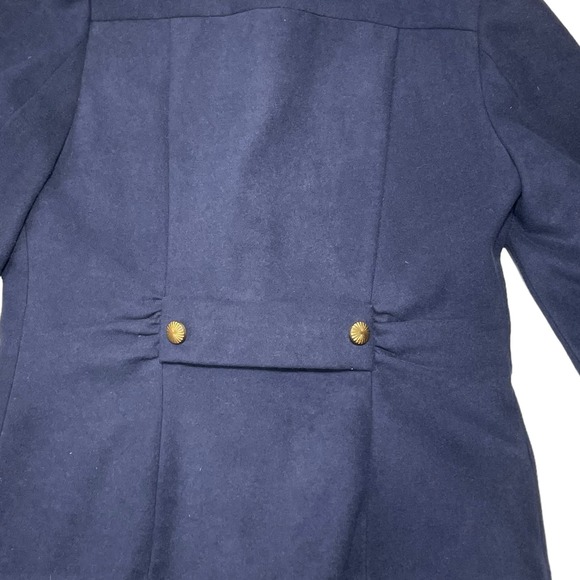 Myrtlewood Navy Button Down Wool Jacket with Gold Buttons - Sz M - Picture 6 of 8
